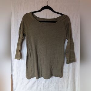 Olive Green Women's Top
